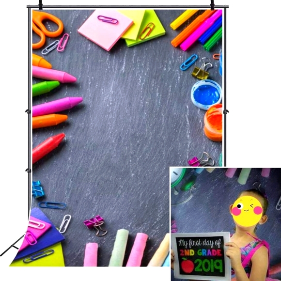 1st day of school photography 📸 backdrop 3x5 ft, PreK, Kindergarten - Picture 2 of 2